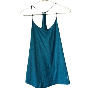 Under‎ Armour Women's 6P Teal Racerback Tank Top Training Shirt Heat Gear
